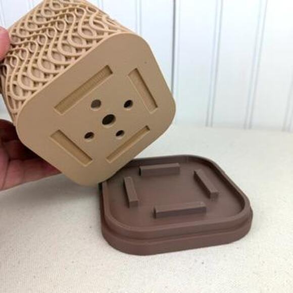 The Glowtide Planter, Indoor Flower Pot, Tabletop Planter. Woven Design - Picture 5 of 9